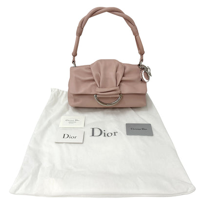 Dior ディオール ショルダーバッグ デミルーン ピンク レザー レディース 【中古】
