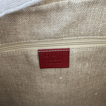 GUCCI グッチ マイクロGG ショルダーバッグ レッド 449732 レザー レディース 【中古】