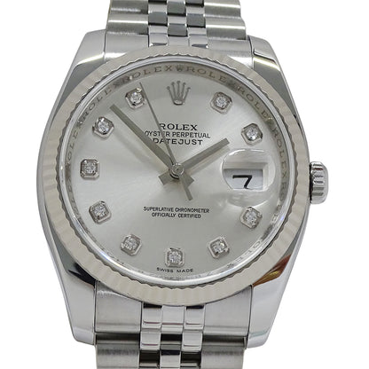 ROLEX ロレックス デイトジャスト 116234G Z番 メンズ 腕時計 自動巻き AT SS WG ダイヤモンド 磨き済み【中古】