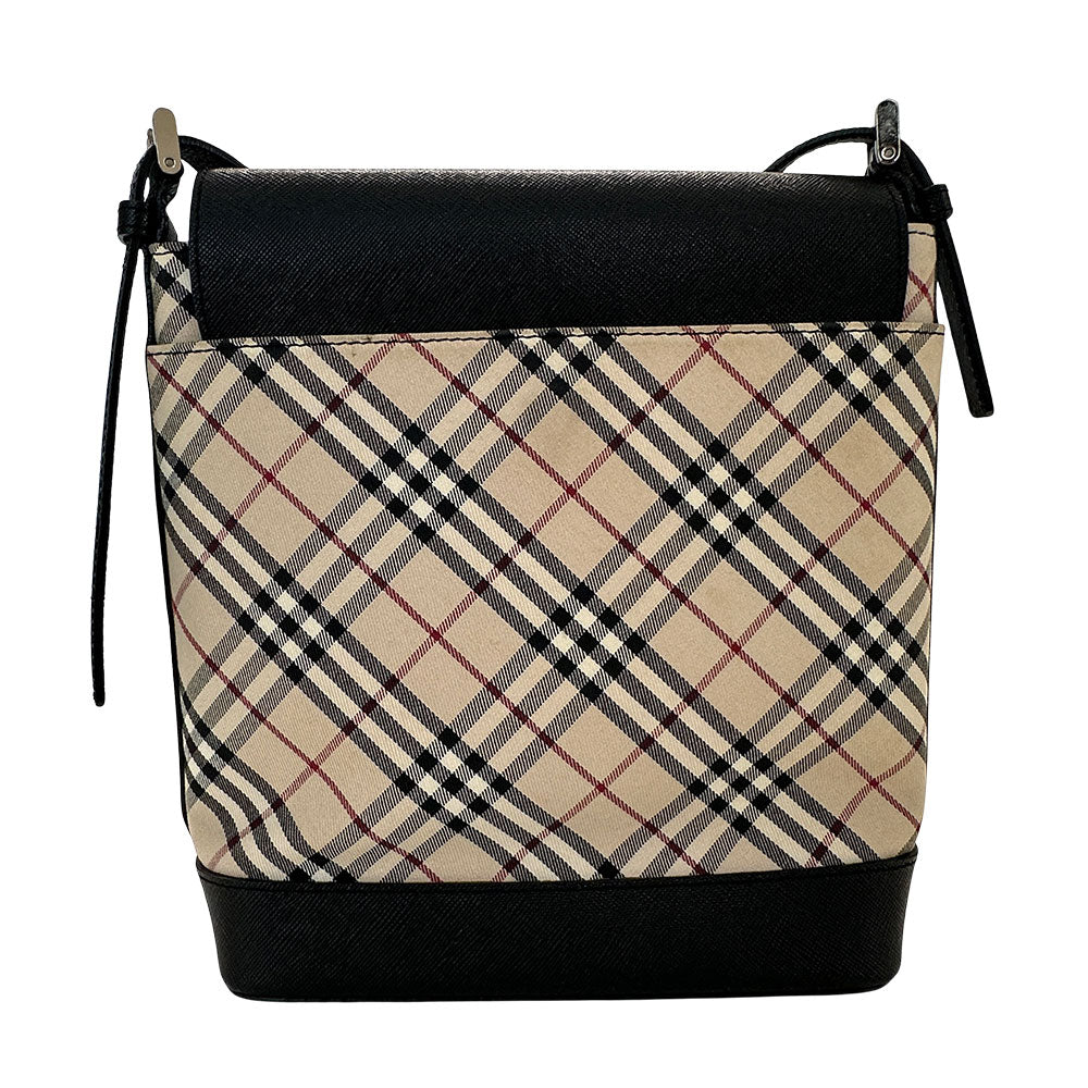 BURBERRY バーバリー ショルダーバッグ ブラウン ベージュ PVC レディース 【中古】
