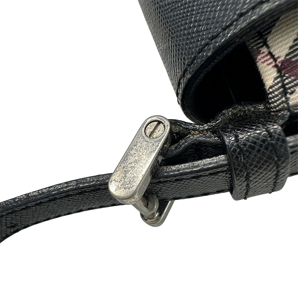 BURBERRY バーバリー ショルダーバッグ ブラウン ベージュ PVC レディース 【中古】