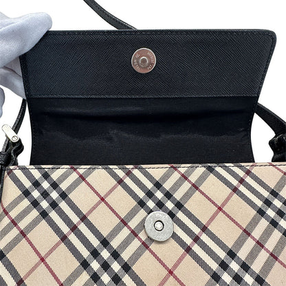 BURBERRY バーバリー ショルダーバッグ ブラウン ベージュ PVC レディース 【中古】