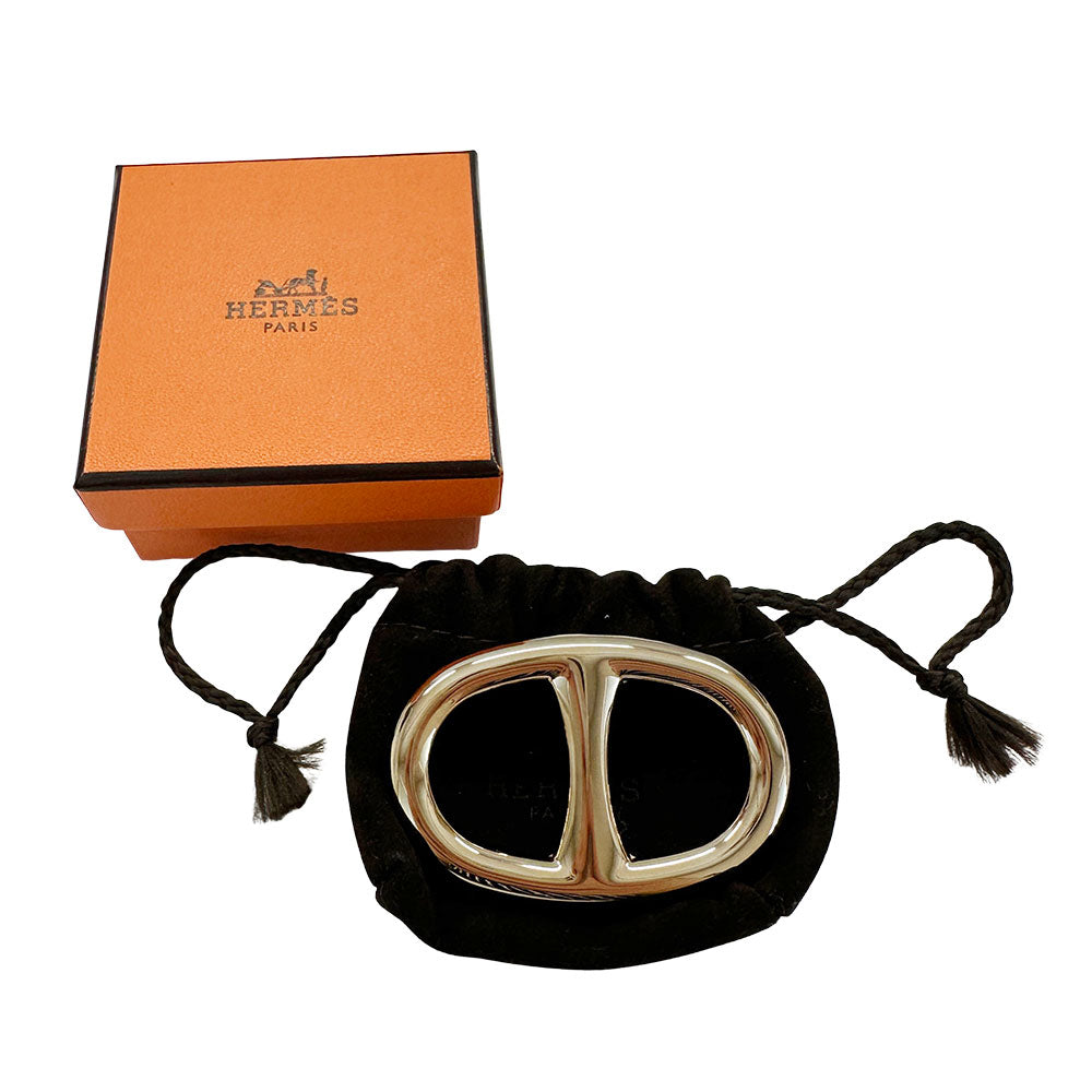 HERMES エルメス シェーヌダンクル スカーフリング メタル ゴールド レディース 【中古】
