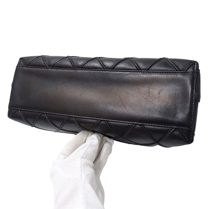 CHANEL シャネル ショルダーバッグ コスモスライン ブラック ラムスキン レディース 【中古】