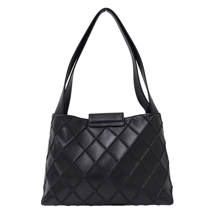 CHANEL シャネル ショルダーバッグ コスモスライン ブラック ラムスキン レディース 【中古】