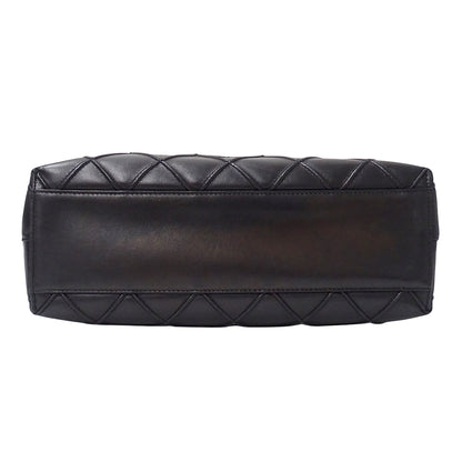 CHANEL シャネル ショルダーバッグ コスモスライン ブラック ラムスキン レディース 【中古】