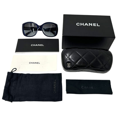 CHANEL シャネル サングラス ココマーク ブルー 5483-A プラスチック レディース 【中古】