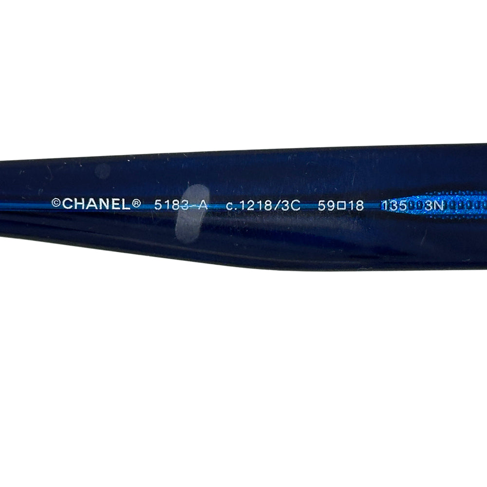 CHANEL シャネル サングラス ココマーク ブルー 5483-A プラスチック レディース 【中古】