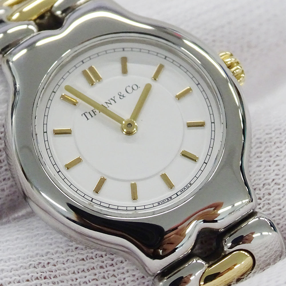 TIFFANY&Co. ティファニー ティソロ L0112 レディース 腕時計 クオーツ QZ SS GP 磨き済み【中古】