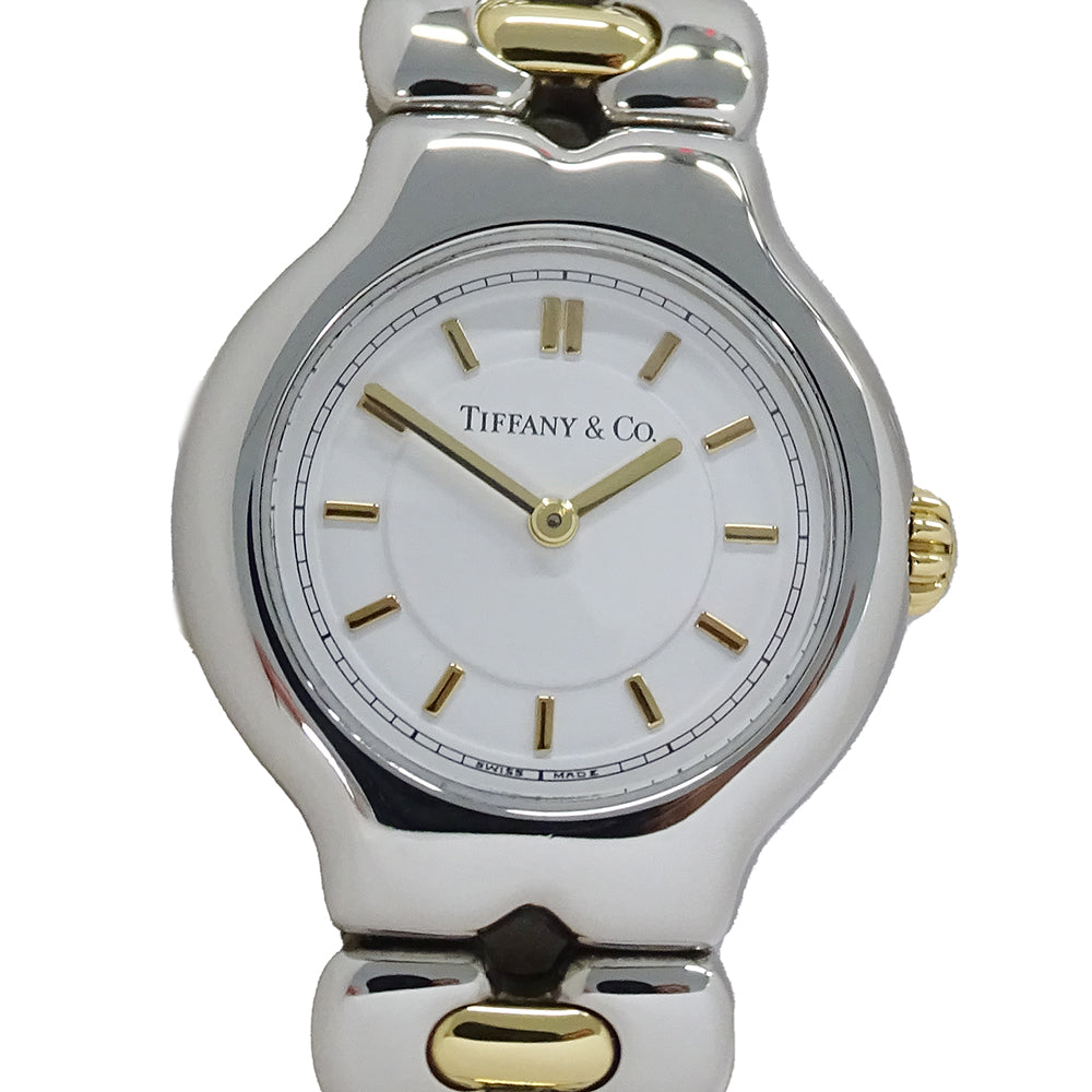 TIFFANY&Co. ティファニー ティソロ L0112 レディース 腕時計 クオーツ QZ SS GP 磨き済み【中古】