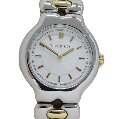 TIFFANY&Co. ティファニー ティソロ L0112 レディース 腕時計 クオーツ QZ SS GP 磨き済み【中古】