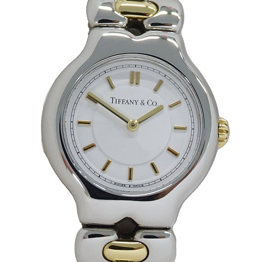 TIFFANY&Co. ティファニー ティソロ L0112 レディース 腕時計 クオーツ QZ SS GP 磨き済み【中古】