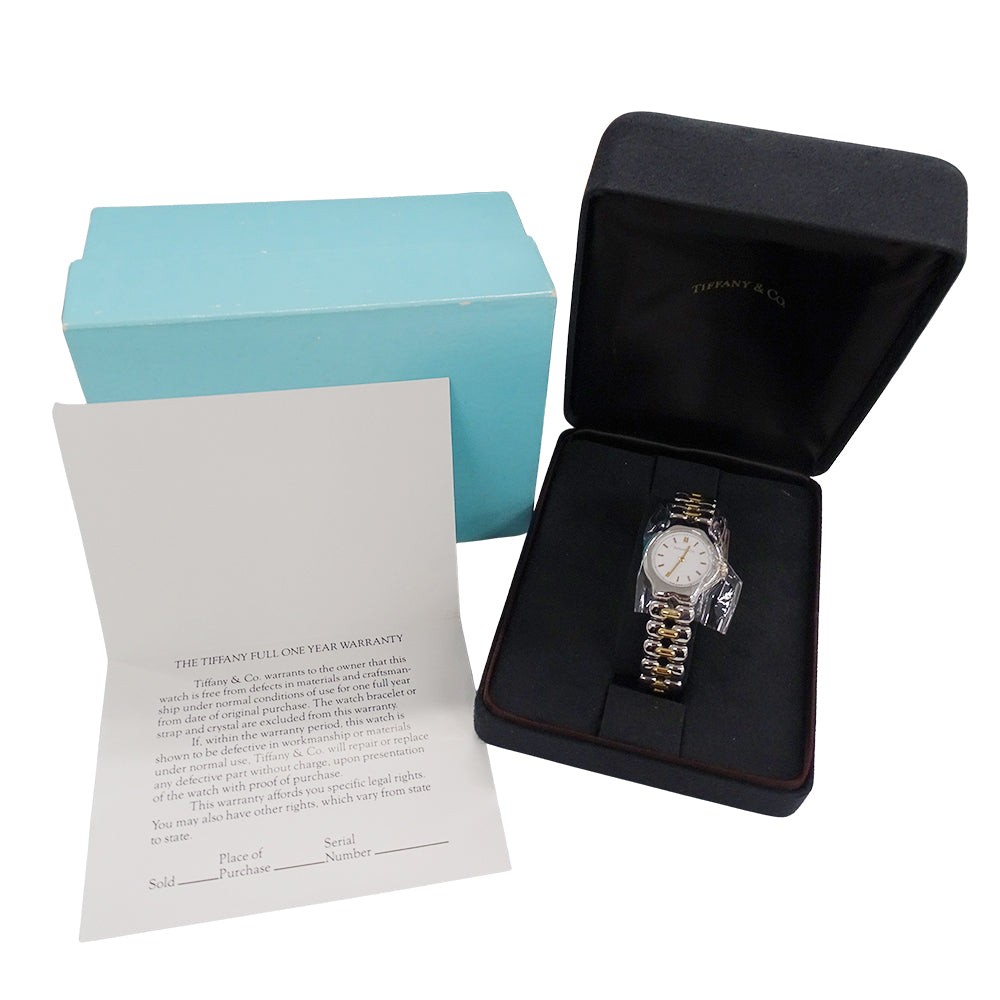 TIFFANY&Co. ティファニー ティソロ L0112 レディース 腕時計 クオーツ QZ SS GP 磨き済み【中古】