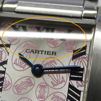 Cartier カルティエ タンクフランセーズ SM W51031Q3 レディース 腕時計 2006年クリスマス限定 クオーツ SS 磨き済み 【中古】