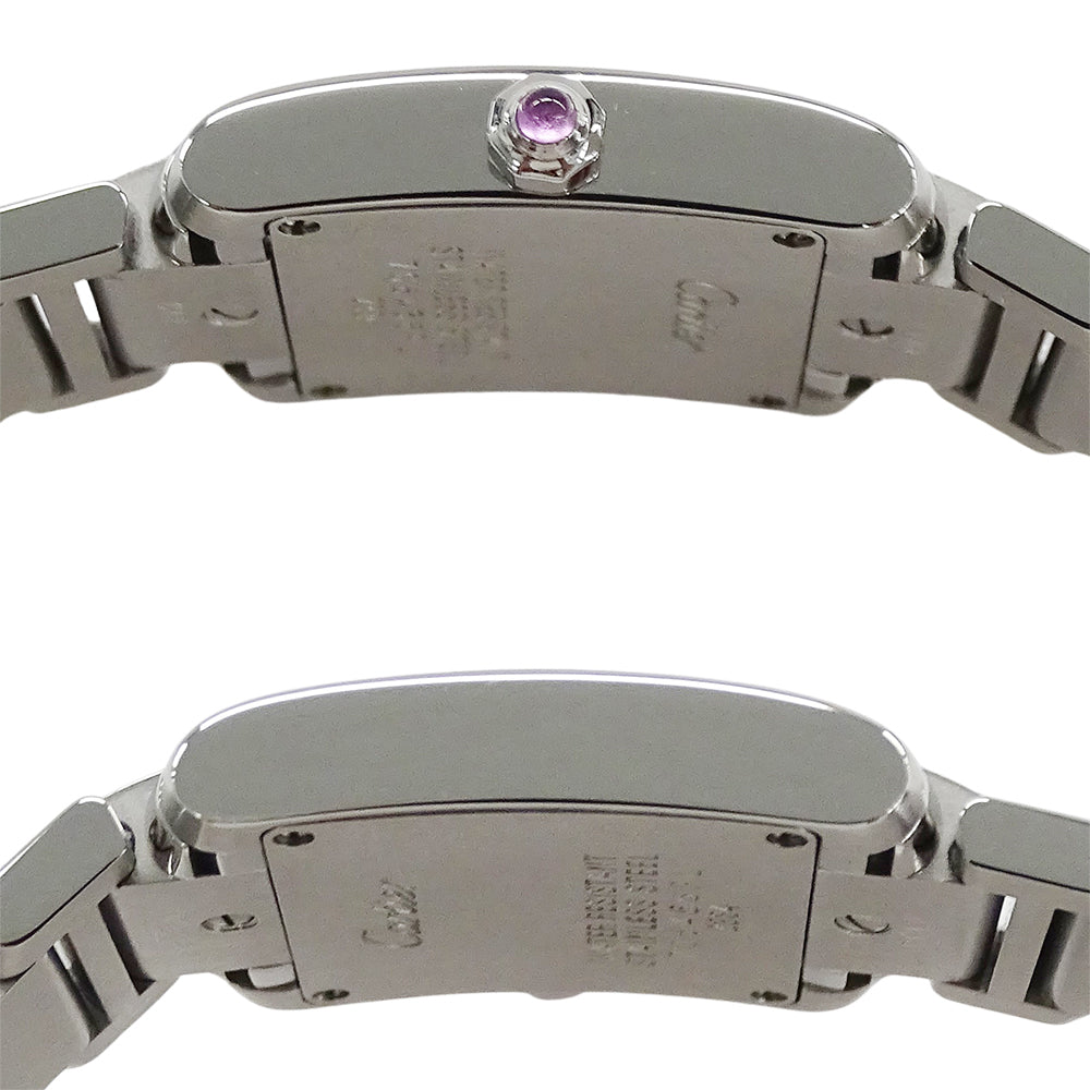 Cartier カルティエ タンクフランセーズ SM W51031Q3 レディース 腕時計 2006年クリスマス限定 クオーツ SS 磨き済み 【中古】