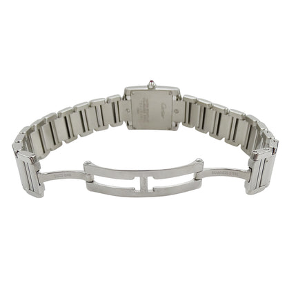 Cartier カルティエ タンクフランセーズ SM W51031Q3 レディース 腕時計 2006年クリスマス限定 クオーツ SS 磨き済み 【中古】