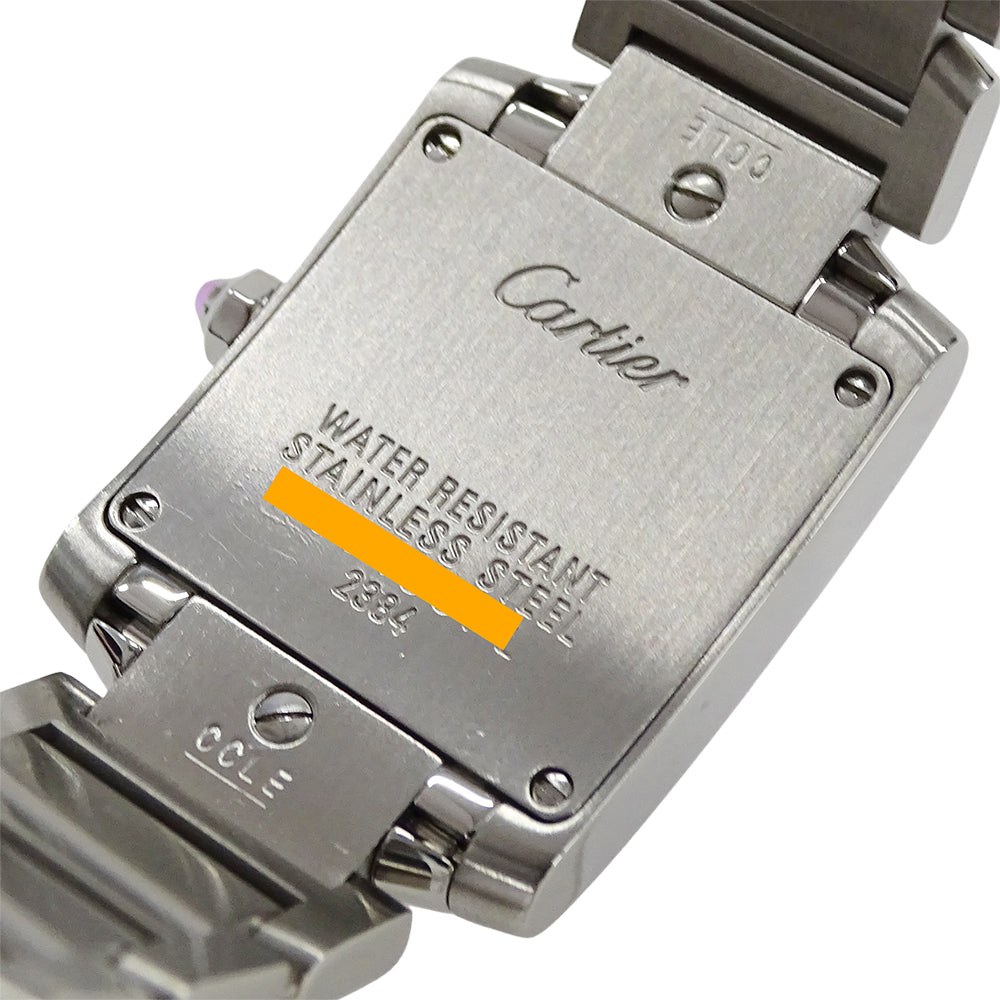 Cartier カルティエ タンクフランセーズ SM W51031Q3 レディース 腕時計 2006年クリスマス限定 クオーツ SS 磨き済み 【中古】