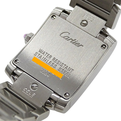 Cartier カルティエ タンクフランセーズ SM W51031Q3 レディース 腕時計 2006年クリスマス限定 クオーツ SS 磨き済み 【中古】