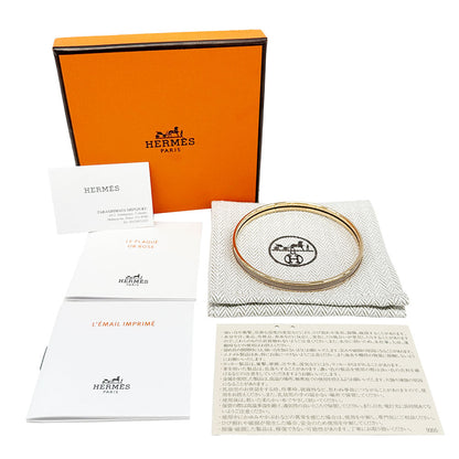 HERMES エルメス エナメルブレスレット ユニ バングル メタル マロン・グラッセ レディース 【中古】