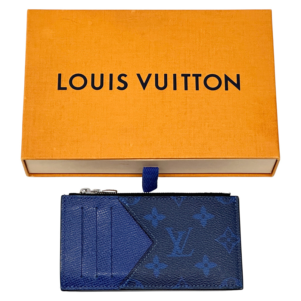 LOUIS VUITTON ルイ・ヴィトン コインカード・ホルダー コインケース タイガラマ コバルト M30270 メンズ 【中古】