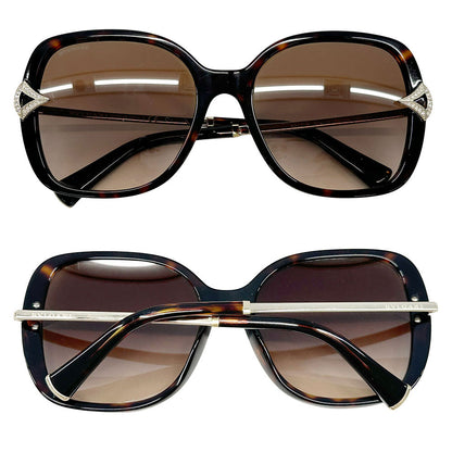 BVLGARI ブルガリ サングラス ダークハバナ 8217-B アセテート レディース 55□13 135【中古】