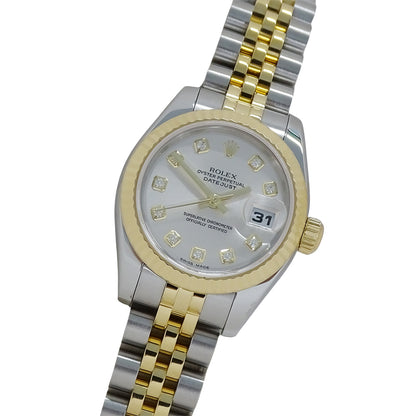 ROLEX ロレックス デイトジャスト 179173G D番 レディース 腕時計 自動巻き AT SS YG ダイヤモンド 磨き済み【中古】
