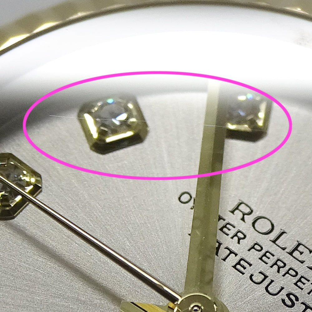 ROLEX ロレックス デイトジャスト 179173G D番 レディース 腕時計 自動巻き AT SS YG ダイヤモンド 磨き済み【中古】