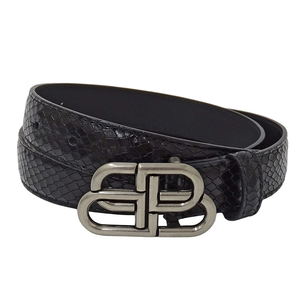 BALENCIAGA バレンシアガ ベルト ブラック 581690 レザー レディース メンズ 【中古】