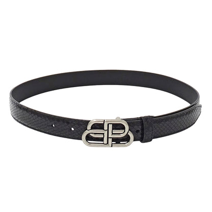 BALENCIAGA バレンシアガ ベルト ブラック 581690 レザー レディース メンズ 【中古】