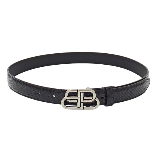 BALENCIAGA バレンシアガ ベルト ブラック 581690 レザー レディース メンズ 【中古】