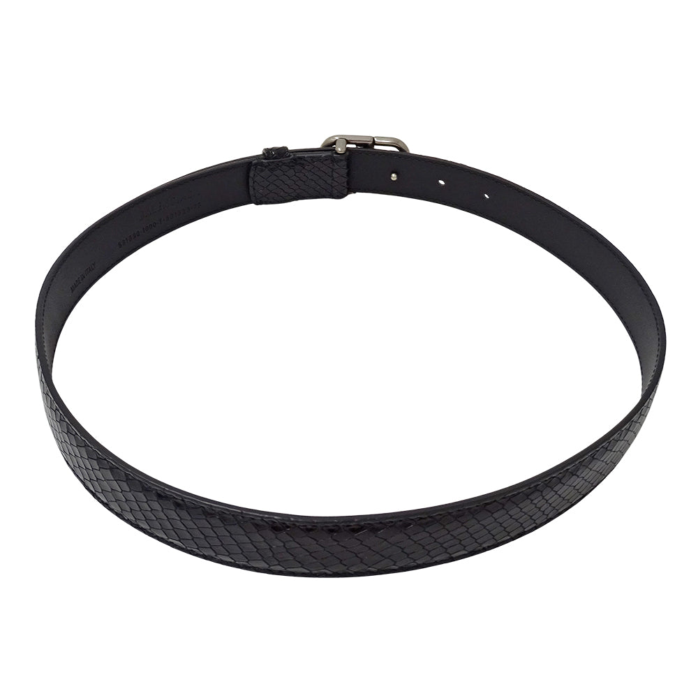 BALENCIAGA バレンシアガ ベルト ブラック 581690 レザー レディース メンズ 【中古】
