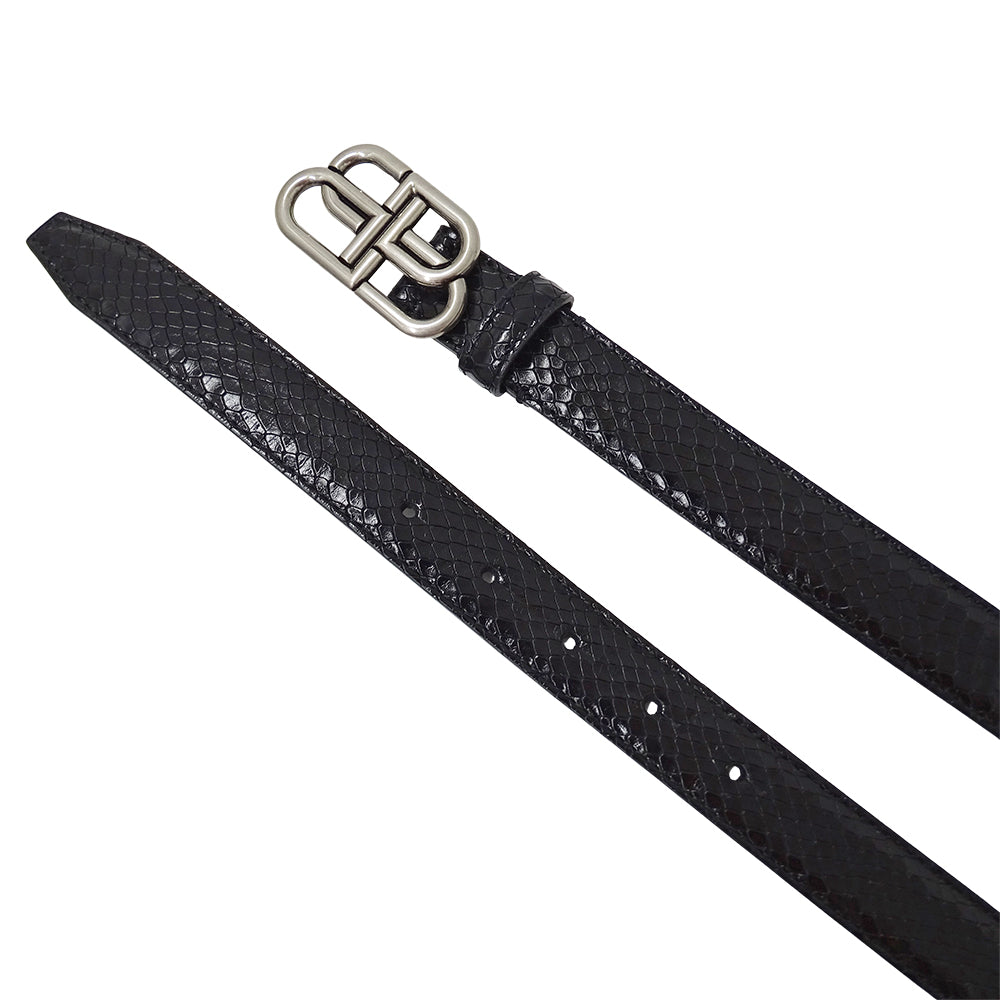 BALENCIAGA バレンシアガ ベルト ブラック 581690 レザー レディース メンズ 【中古】