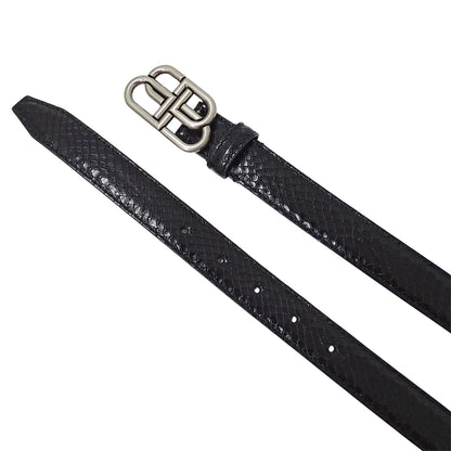 BALENCIAGA バレンシアガ ベルト ブラック 581690 レザー レディース メンズ 【中古】