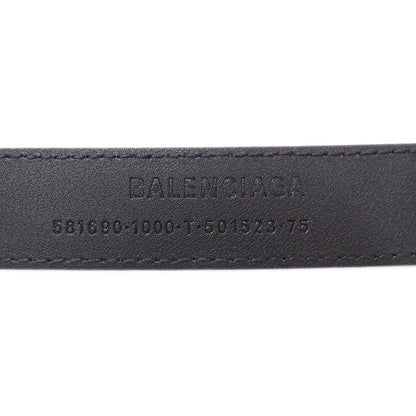 BALENCIAGA バレンシアガ ベルト ブラック 581690 レザー レディース メンズ 【中古】