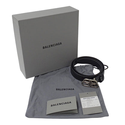 BALENCIAGA バレンシアガ ベルト ブラック 581690 レザー レディース メンズ 【中古】