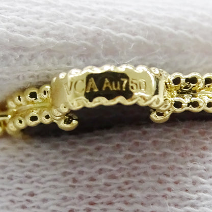 Van Cleef & Arpels ヴァンクリーフ＆アーペル ヴィンテージアルハンブラ 10モチーフ ネックレス 750YG オニキス レディース 【中古】