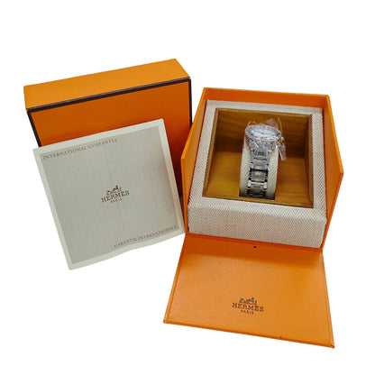 HERMES エルメス クリッパー ダイバー CL5.210 レディース 腕時計 クオーツ QZ ステンレス 磨き済み【中古】