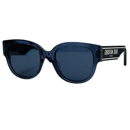 Dior ディオール サングラス WILDIOR BU ブルー 30B0 プラスチック レディース 【中古】