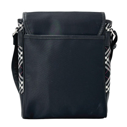 BURBERRY BLACK LABEL バーバリーブラックレーベル ショルダーバッグ ブラック ナイロン メンズ 【中古】