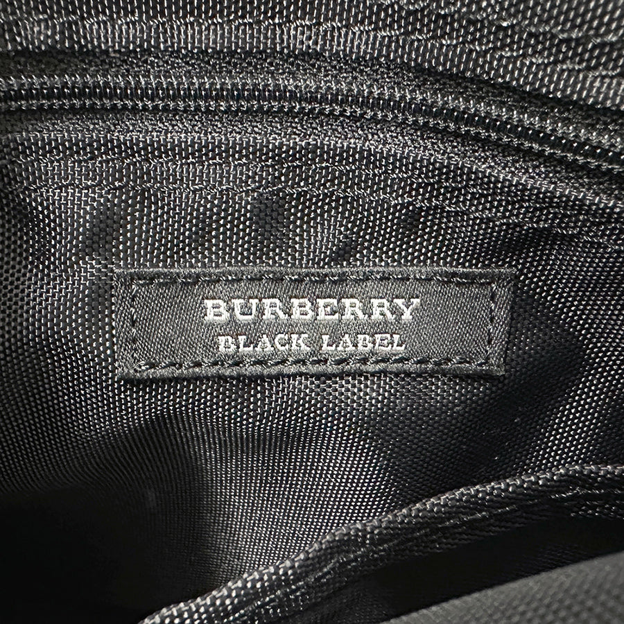 BURBERRY BLACK LABEL バーバリーブラックレーベル ショルダーバッグ ブラック ナイロン メンズ 【中古】