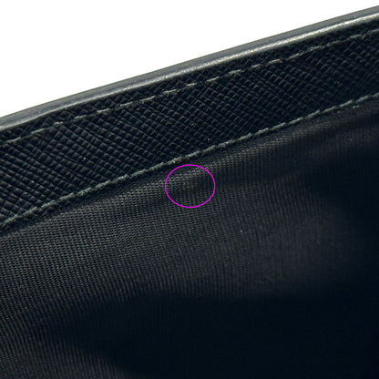 PRADA プラダ 二つ折り財布 ブラック 1MV204 サフィアーノ レディース メンズ 【中古】