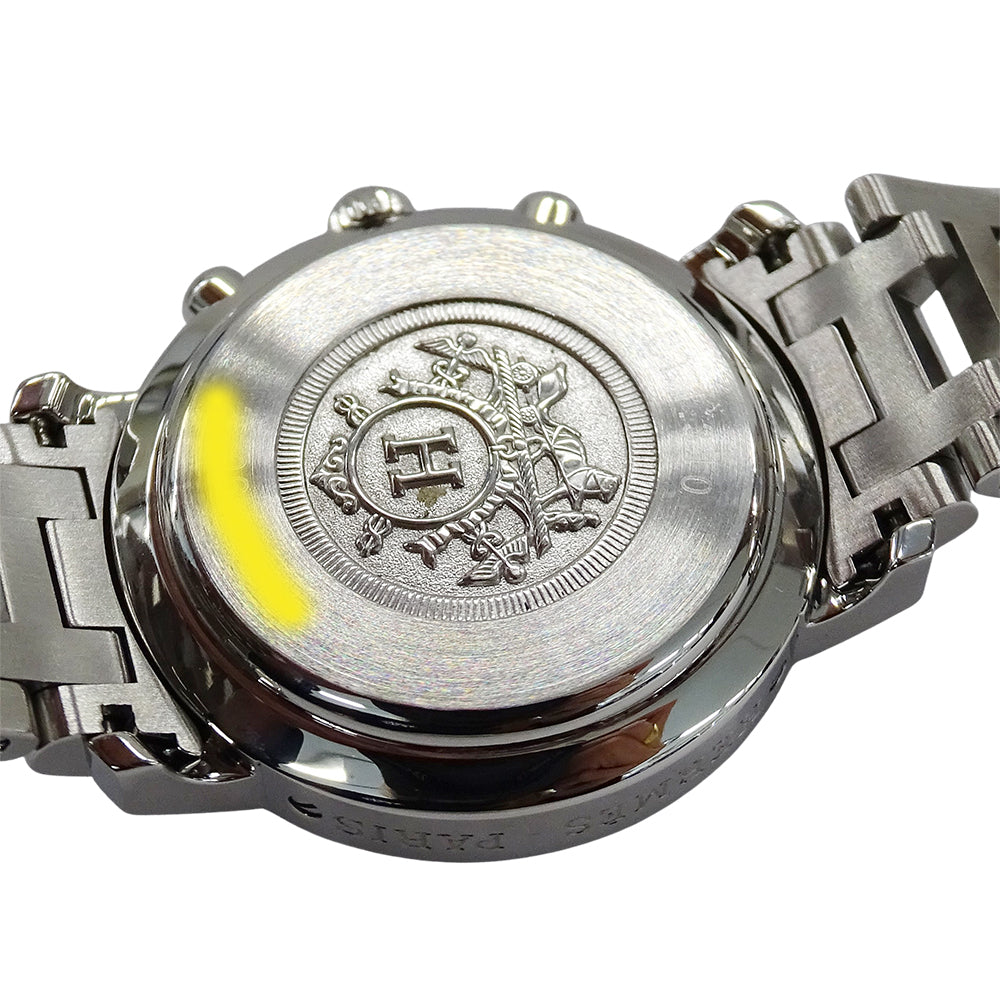 HERMES エルメス クリッパー CL1.310 レディース 腕時計 ピンクシェル クオーツ QZ ステンレス 磨き済み【中古】