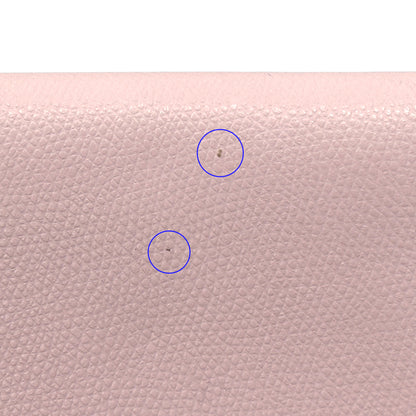 FENDI フェンディ 長財布 エフイズ ピンク ゴールド レザー レディース 【中古】