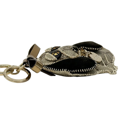 GUCCI グッチ キーホルダー グッチョリ ビーグル ブラウン ブラック レディース 206078 【中古】