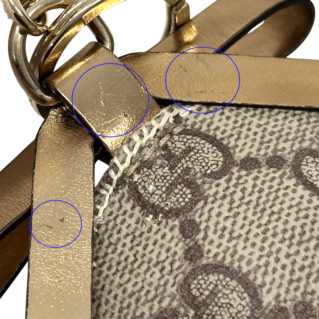 GUCCI グッチ キーホルダー グッチョリ ビーグル ブラウン ブラック レディース 206078 【中古】