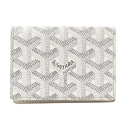 GOYARD ゴヤール マルゼルブ カードケース ホワイト コーティングキャンバス レディース 【中古】