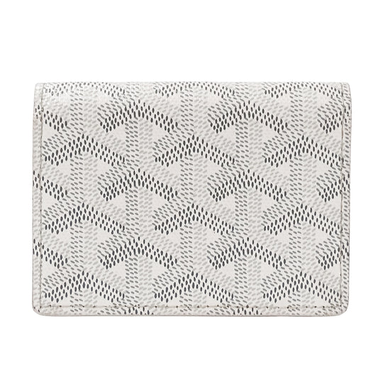 GOYARD ゴヤール マルゼルブ カードケース ホワイト コーティングキャンバス レディース 【中古】