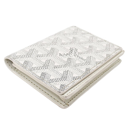 GOYARD ゴヤール マルゼルブ カードケース ホワイト コーティングキャンバス レディース 【中古】
