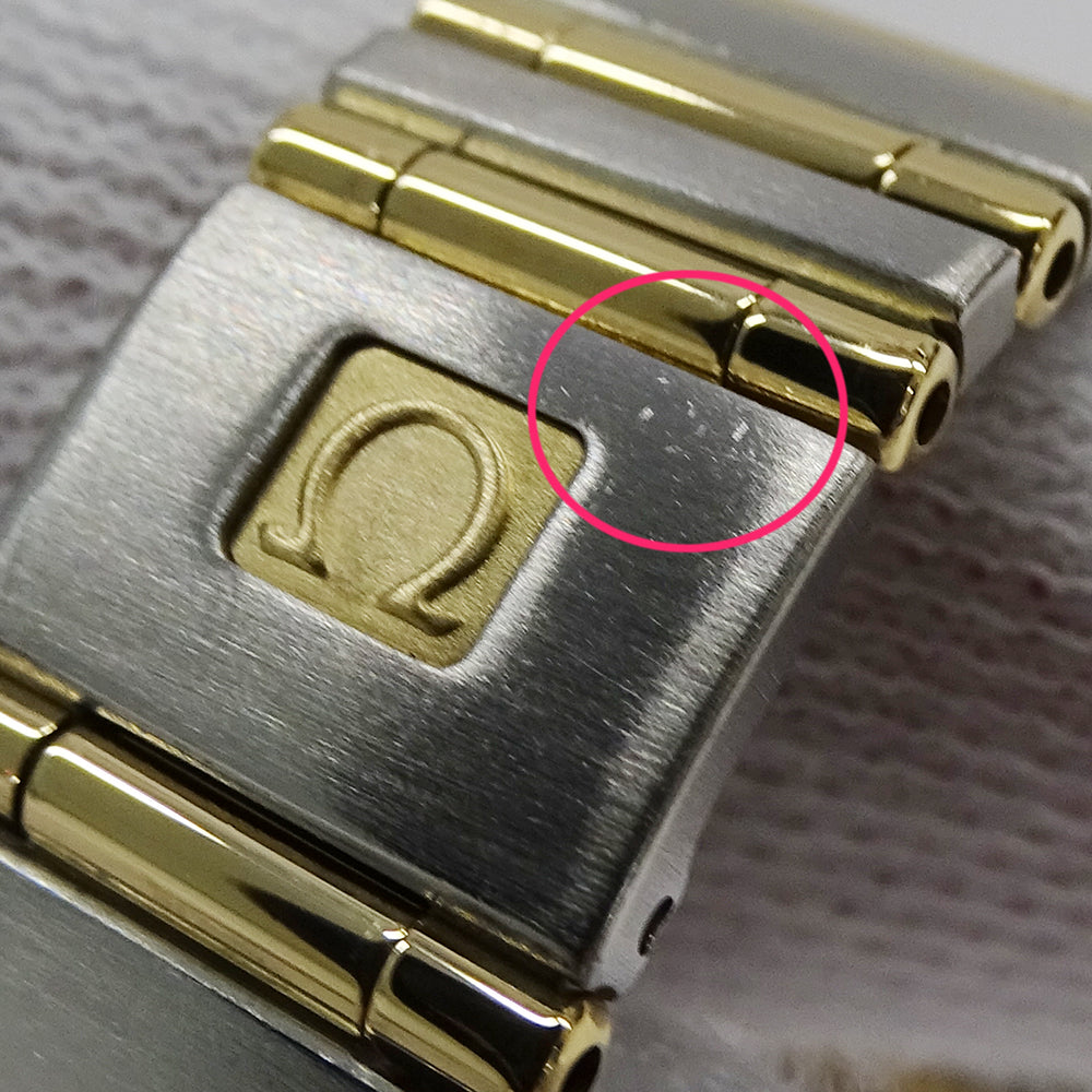 OMEGA オメガ コンステレーション ミニ 1267.75 レディース 腕時計 クオーツ QZ SS YG ダイヤモンド 磨き済み【中古】