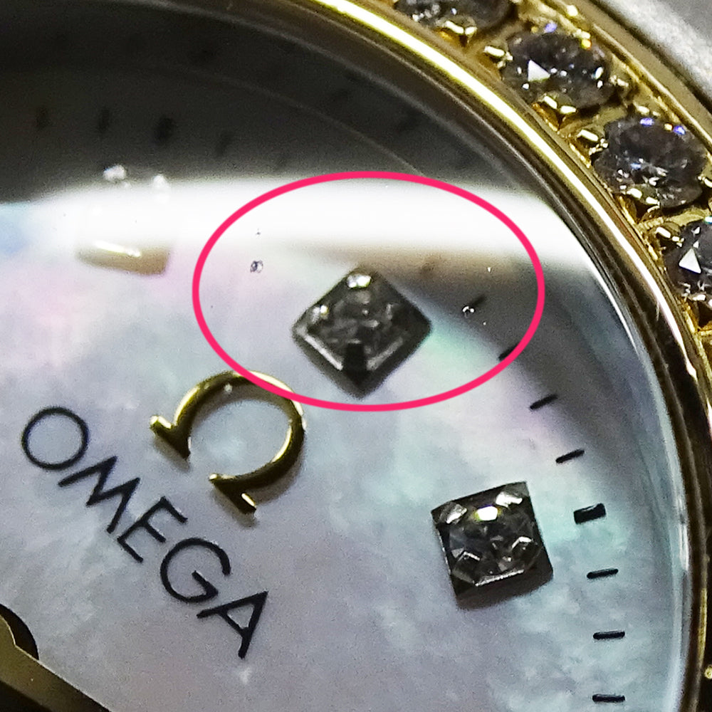 OMEGA オメガ コンステレーション ミニ 1267.75 レディース 腕時計 クオーツ QZ SS YG ダイヤモンド 磨き済み【中古】